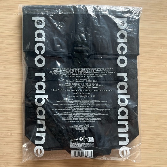 Authentic Paco Rabanne Black Backpack - Picture 3 of 4